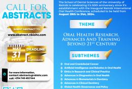 Nairobi International Oral Health Conference poster.